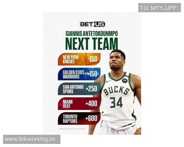 字母哥未来去向赔率曝光纽约勇士马刺成热门球队